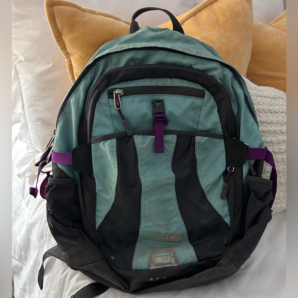 The North Face Women’s Blue and Purple Recon Backpack